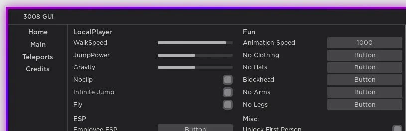 Чит Roblox 3008 Script (GUI Roblox Hack) 2026 — изображение 1