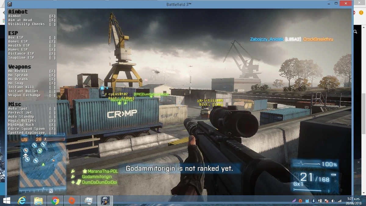 [SIEK HACKS] Паблик чит Aimbot / ESP для BF3 — изображение 2