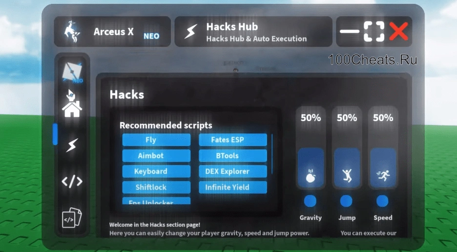 Бесплатный Exploit Arceus X Neo Executor для Roblox Mobile