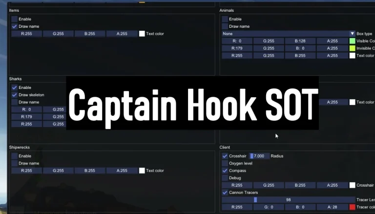 Captain Hook чит для SOT (Sea Of Thieves) Бесплатно