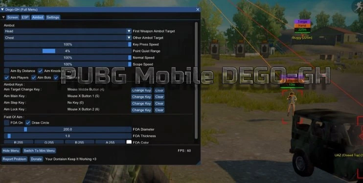 DEGO-GH — Чит для PUBG Mobile [ESP, AIM]