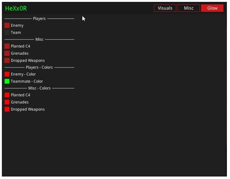 HeXx0R - Чит CS:GO (Wallhack + ESP) 2026 — изображение 3