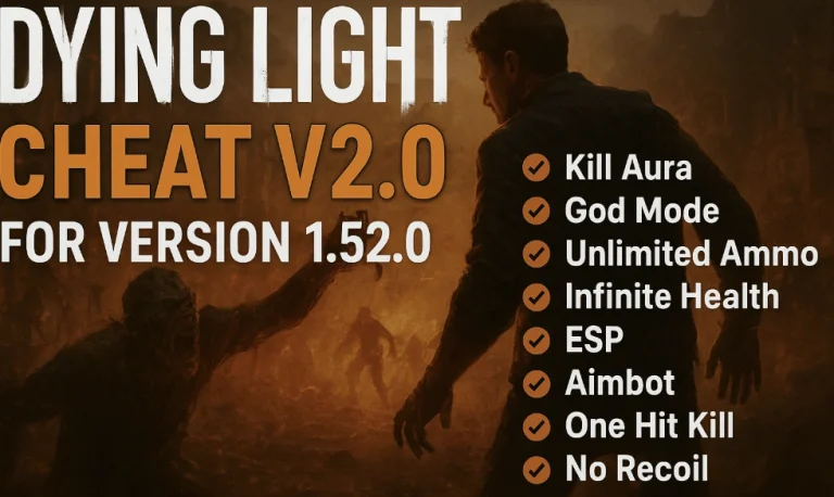 Чит для Dying Light V2.0 (Бесплатный) — Aim, ES, Kill Aura и т.п.
