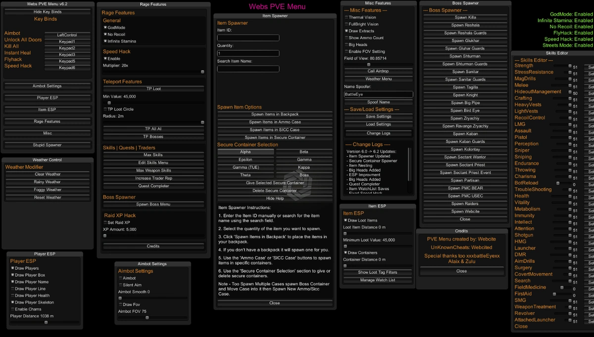 Чит EFT PVE Hack для Escape from Tarkov (Бесплатный) 2026 — изображение 1