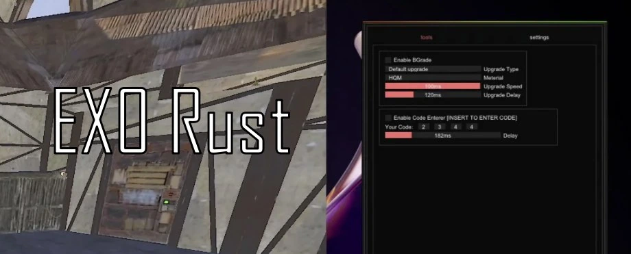Бесплатный чит EX0 для Rust (Работает)
