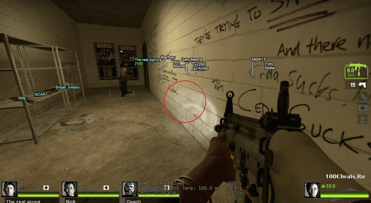 Infinite X - чит меню для Left 4 Dead 2 (Steam) 2026 — изображение 1
