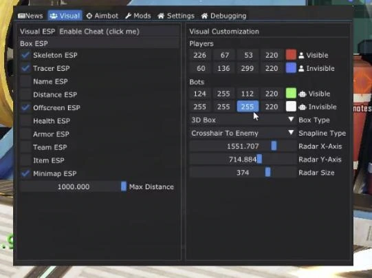 Чит Shrino для Farlight 84 (ESP, Aim, Mods) Бесплатный