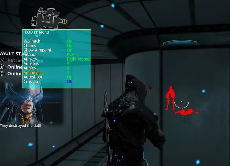 Чит Warframe (Aimbot + Autoshoot + Wallhack) — Не обнаружен
