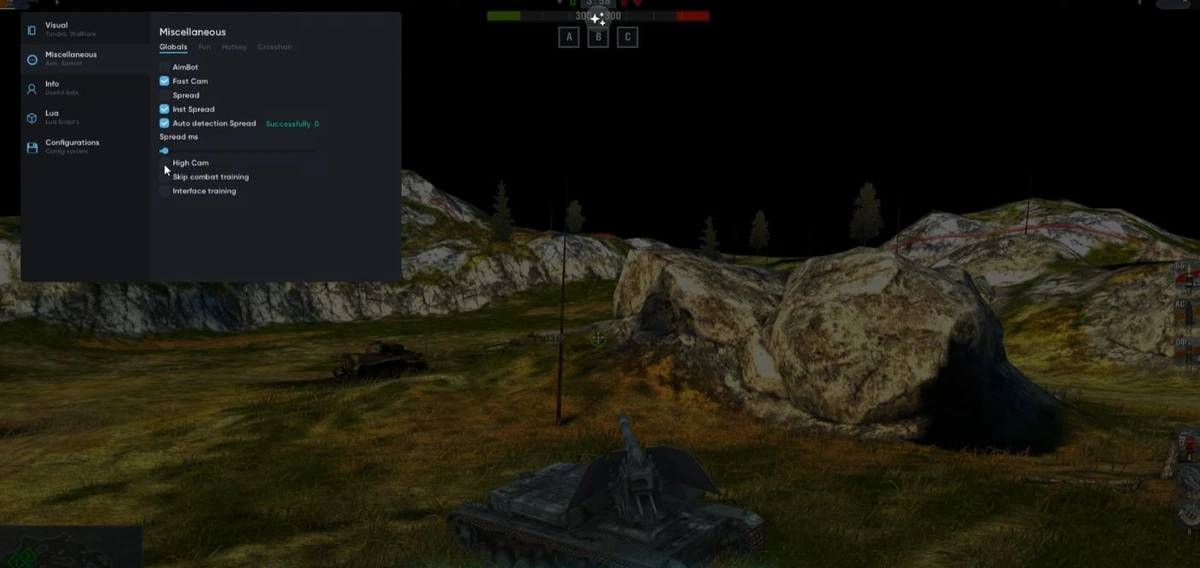 (Слив) Чит для WoT Blitz (Wallhack, Aim, Tundra, FastCam) — изображение 1