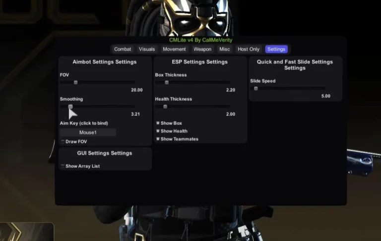Чит CMLite v4.1 для Combat Master (+ Aim) Free
