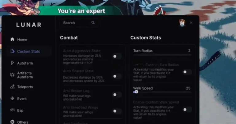 Чит Creatures of Sonaria Script (Lunar Hub) Roblox