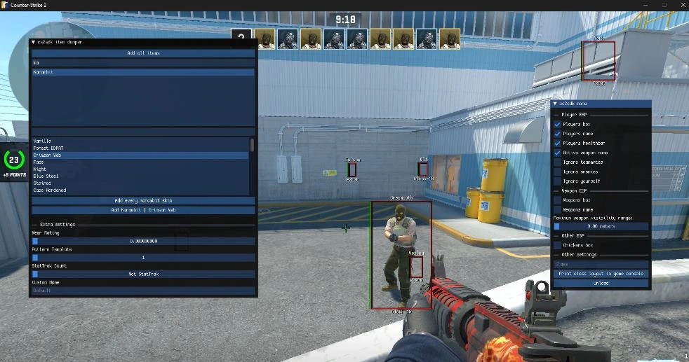 CS2SDK - Чит для CS2 (SkinChanger + ESP) Free