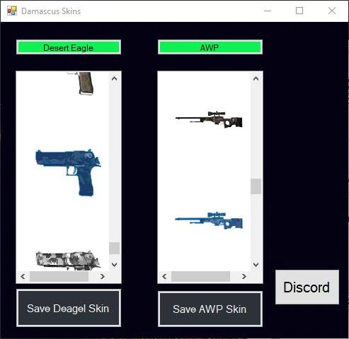 Damascus - Простой чит на смену скинов CSGO (Внешний)