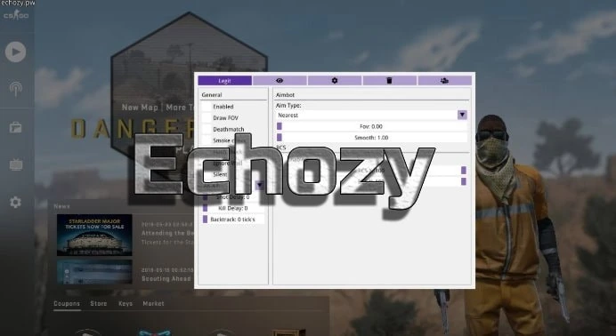 Чит Echozy.pw (бывший Xyron) на CS:GO 2026