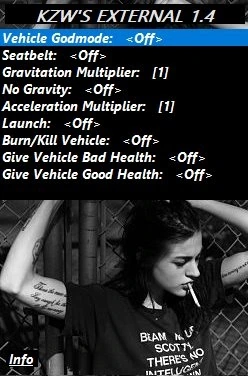 Чит KZW'S External Menu для GTA 5 (Без бана) — изображение 1