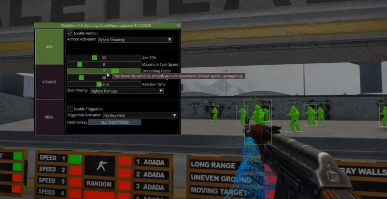 FluidAim — Новый Бесплатный Легит Чит CS:GO