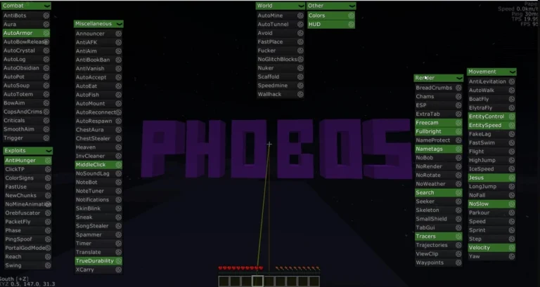 Чит Мод Future для Майнкрафт [1.12.2]