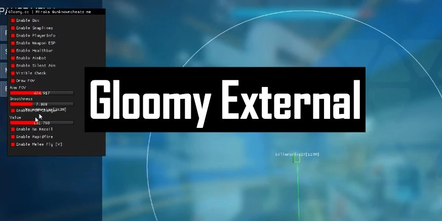 Gloomy External чит для Splitgate (Бесплатный)