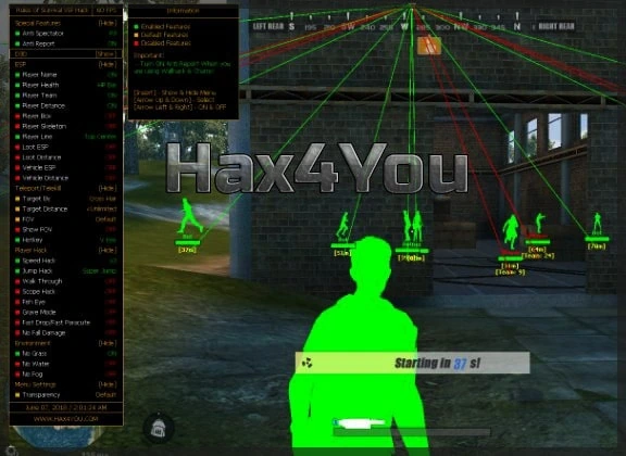 Hax4You — бесплатный чит на Rules of Survival