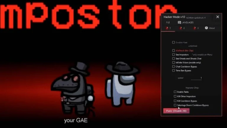 Hacker Mode v30 — Among Us Чит (Бесплатный) 2026