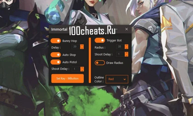 Immortal Valorant Cheat — Бесплатный чит на Валорант
