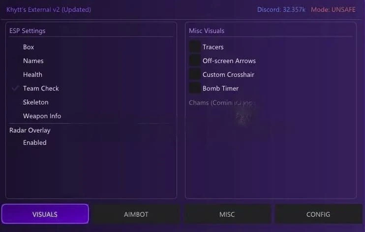 Чит Khytt’s External для CS2 — ESP, Aimbot, RCS (2026)