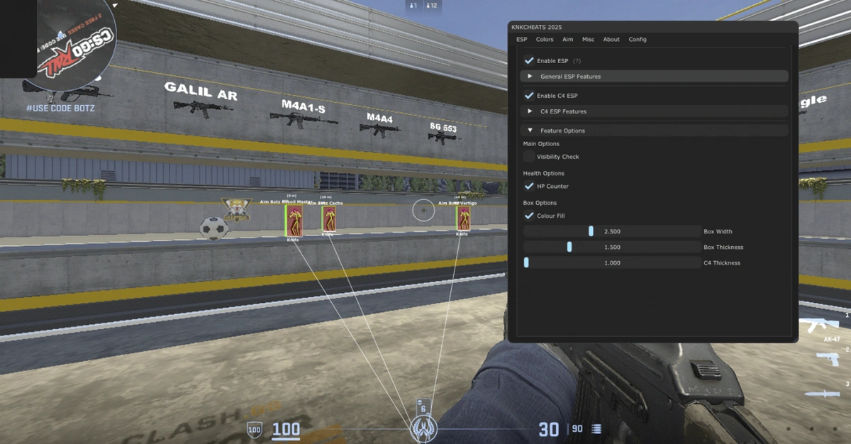 KNKCHEATS для CS2 (External) - Aim / ESP / Разное - 2026 — изображение 1