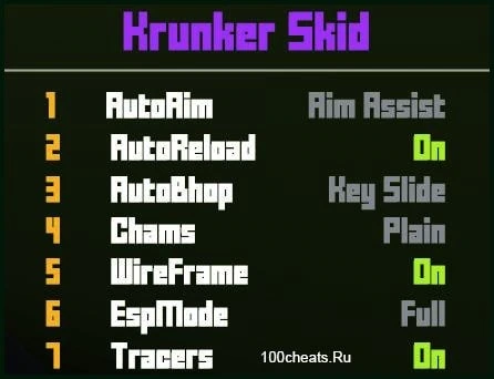 Krunker Skid — Новый чит на krunker.io (Куча функций)