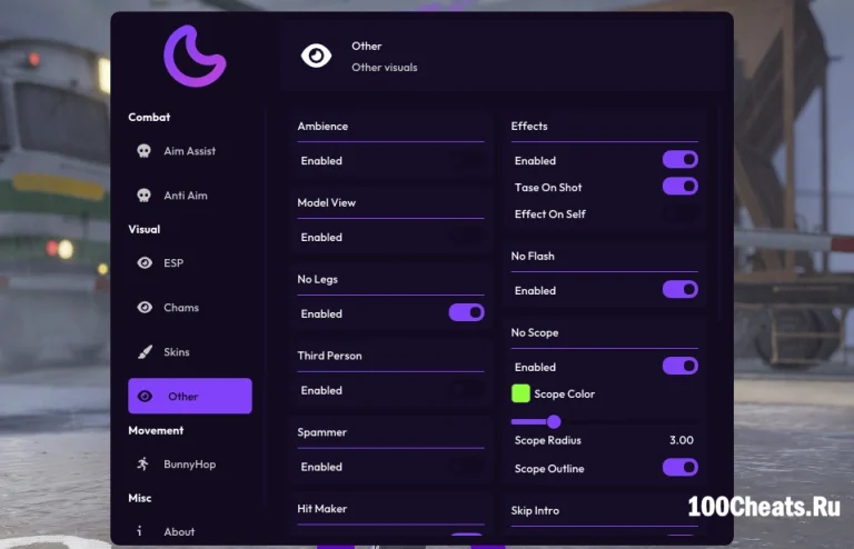 Luna чит для CS2 (Internal) 2026 — Бесплатный