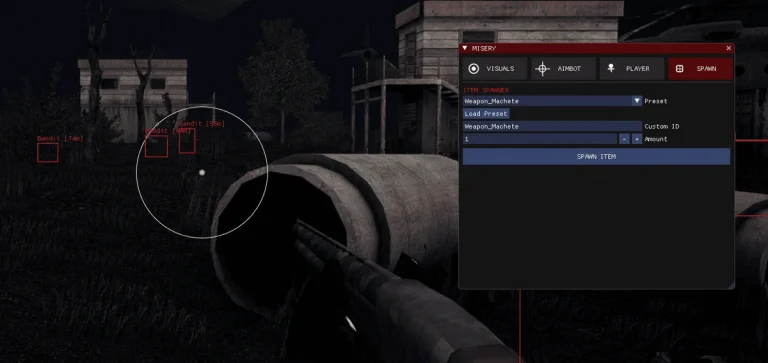 Чит для MISERY (Multi-Hack) Internal — Aimbot, ESP, Item Spawner