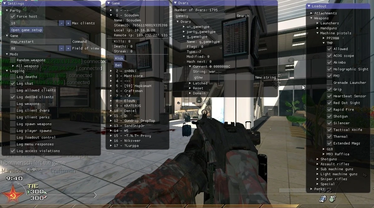 MW2 Lobby Tools v2 - Чит для Call of Duty 6: Modern Warfare 2