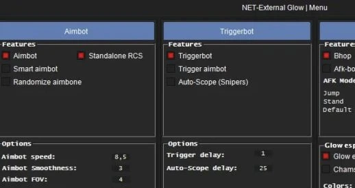 Net External Чит CSGO (Triggerbot + Glow ESP + AimBot)