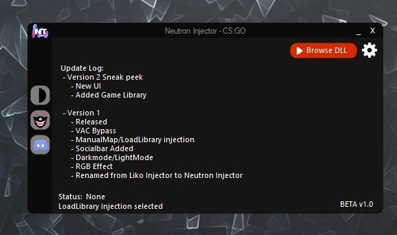 Инжектор Neutron Injector для CS:GO (+ VAC Bypass)