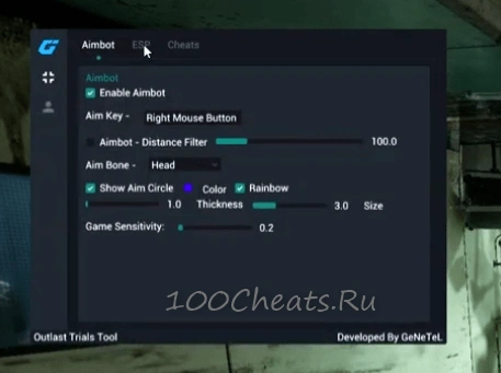 Чит-утилита Outlast Trials Tool (с автоинжектом)
