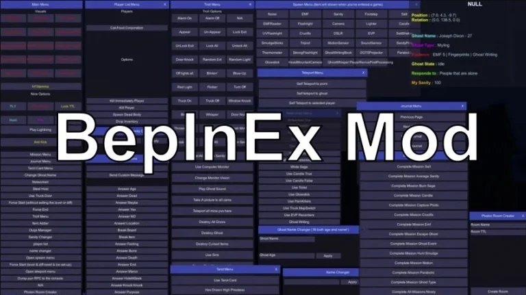 Чит BepInEx Mod для игры Phasmophobia (ESP + Другие хаки)