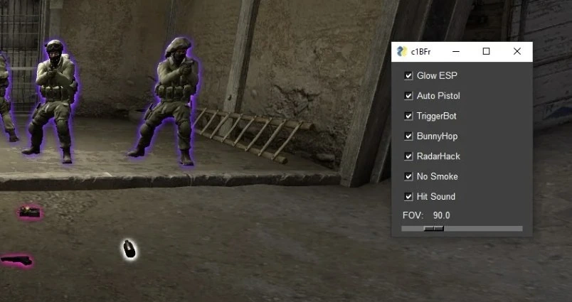 Python External чит для CSGO (ESP, BunnyHop, Radar Hack)