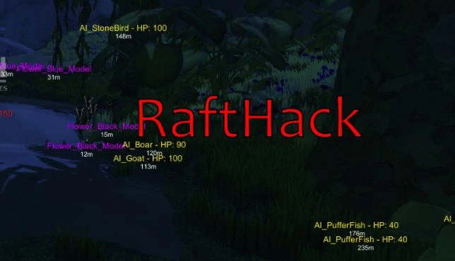 Чит для Raft (от Jenkoo) — ESP, режим Бога и прочее
