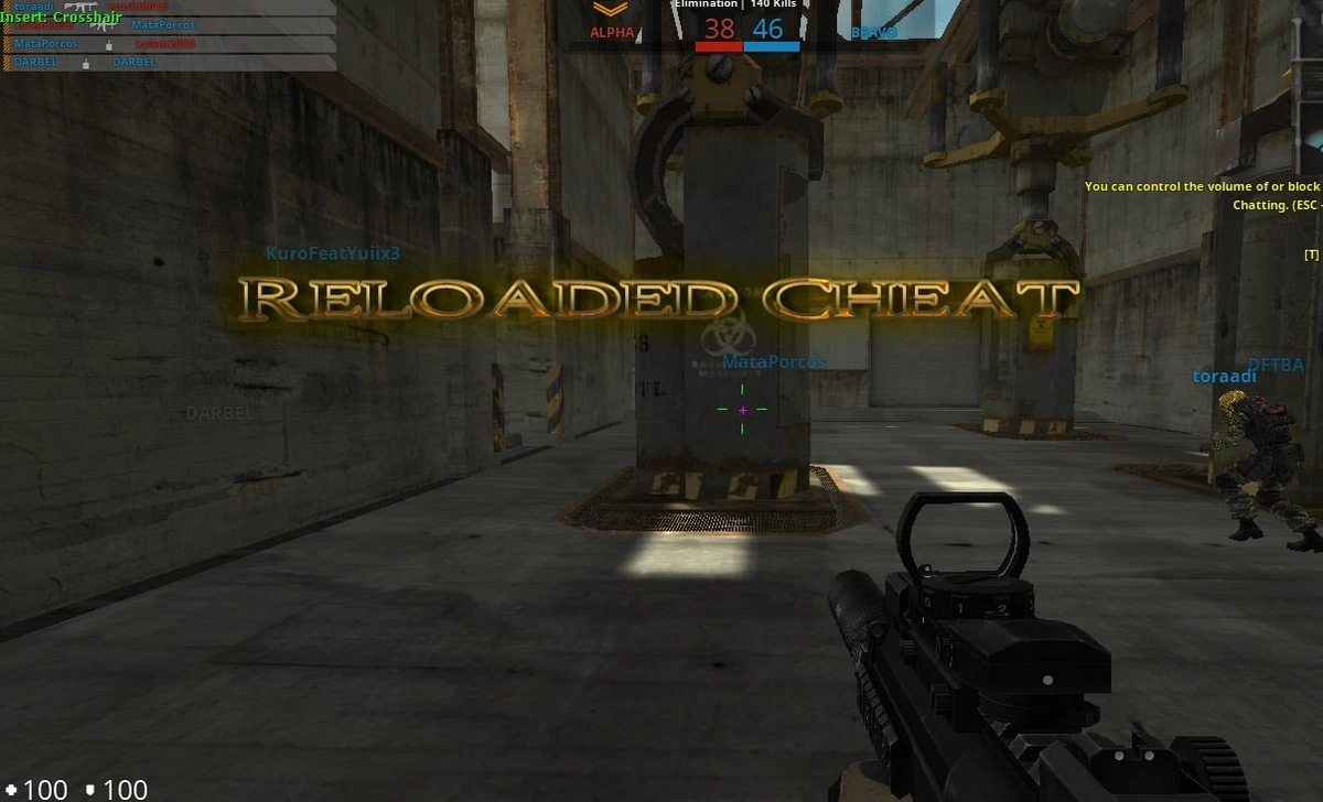 Reloaded Cheat - D3D чит на Combat Arms (ESP + Crosshair)