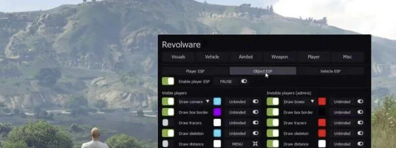 Revolware Mod Menu чит для RageMP GTA 5 (1.61)