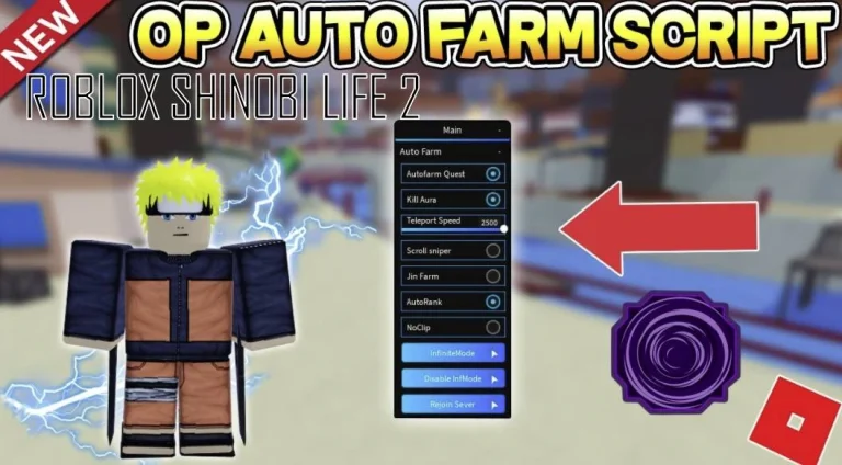 Чит Roblox (Shinobi Life 2) + Автофарм — Работает