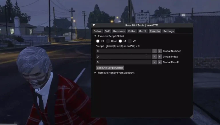 [Чит-Меню] Roze Mini Tools для GTA 5 Online (VoxModz)