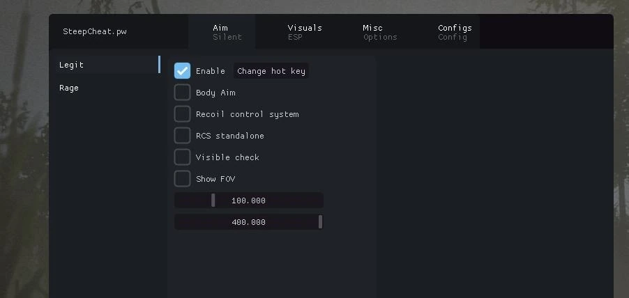 Мультихак SteepCheat для Rust (AIM, ESP, разное)