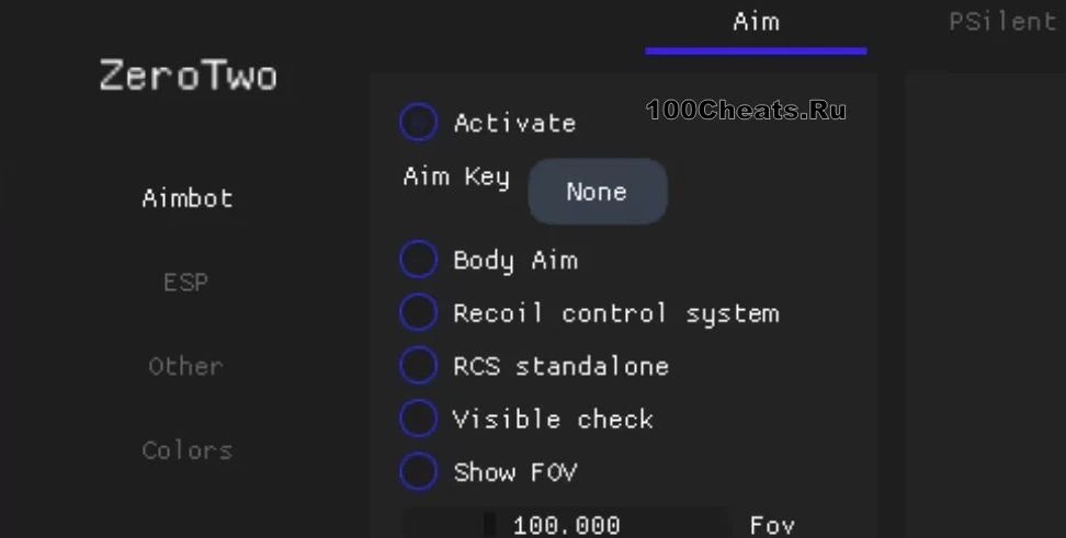 ZeroTwo - Rust чит (ESP, AiM, PSilent) 2026