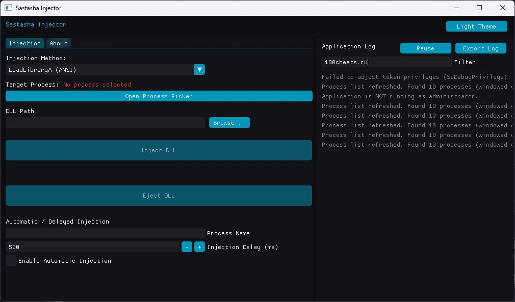 Инжектор Sastasha Injector для игр (Обновлен)