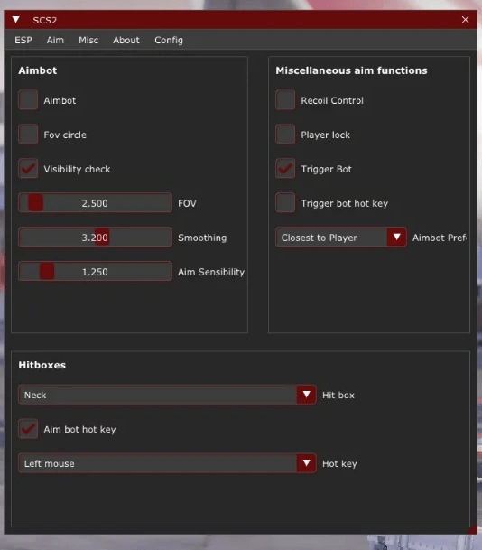 SCS2 2.5 - Полу-внешний (Semi-External) чит для CS2 — изображение 2