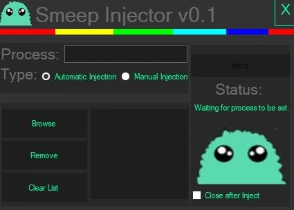 Инжектор Smeep Injector v0.1 (для DLL читов)
