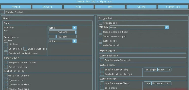 Чит на TF2 Team Fortress 2 XHack (Aimbot, Wallhack, Esp Box)