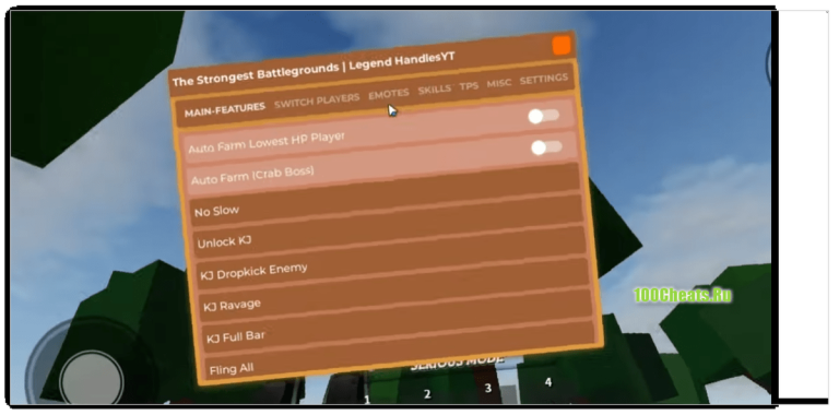 The Strongest Battlegrounds Script (Roblox) — автофарм, телепорты и другие читы