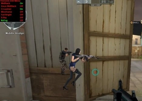 Чит TheGeek D3D Menu на Crossfire (Валлхак, X-Ray, Без дыма)