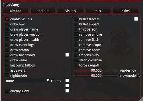 Мультихак ZajacGang на CS:GO (AIMbot / Anti-AiM / ESP) — изображение 3
